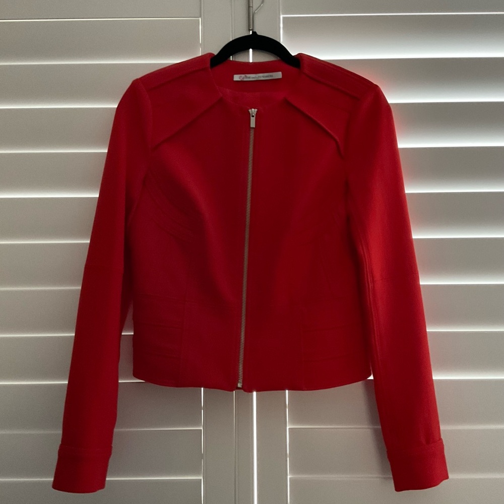 Women's Red Zip-Up Jacket